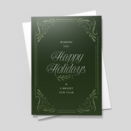 Ornate Border Holiday Card