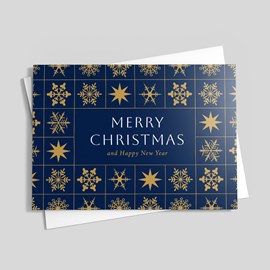 Snowflake Pattern Christmas Card