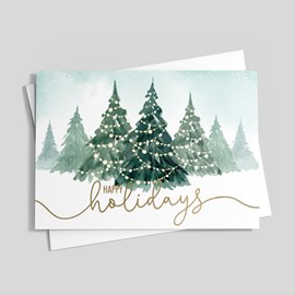 Woodland Tinsel Holiday Card