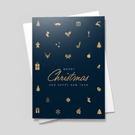 Cheerful Symbols Christmas Card