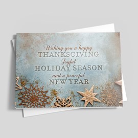 Golden Trio Holiday Card