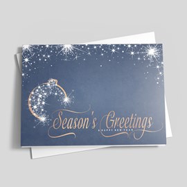 Starfall Greetings Holiday Card
