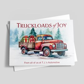 Truckloads of Joy Card