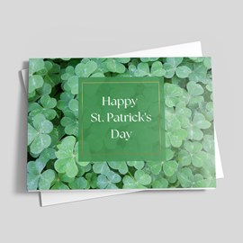 Vibrant Green St. Patrick's Day Card