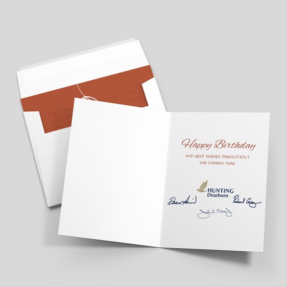 birthday card with customizable text area 