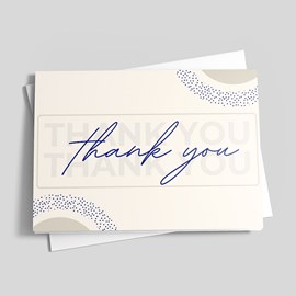 Elegant Printed Thank You Card