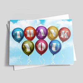 Metallic Glow Thank You Card