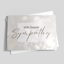 Gentle Words Sympathy Card