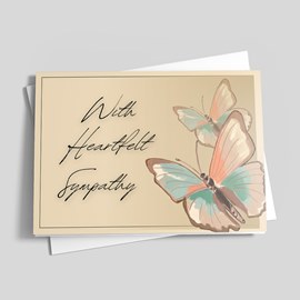 Butterflies Sympathy Card