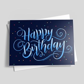 Radiant Colors Birthday Card