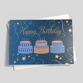 Celebration Cakes Birthday Card