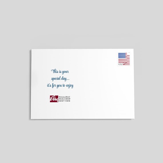 White area for personalization