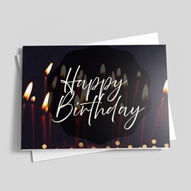 Candlelit Birthday Card