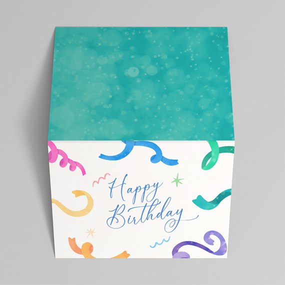 colorful birthday card