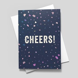 Cheers Confetti Greeting Card