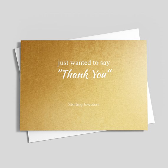 gold backside of a card