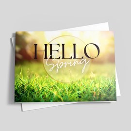 Fresh Greens Spring Card