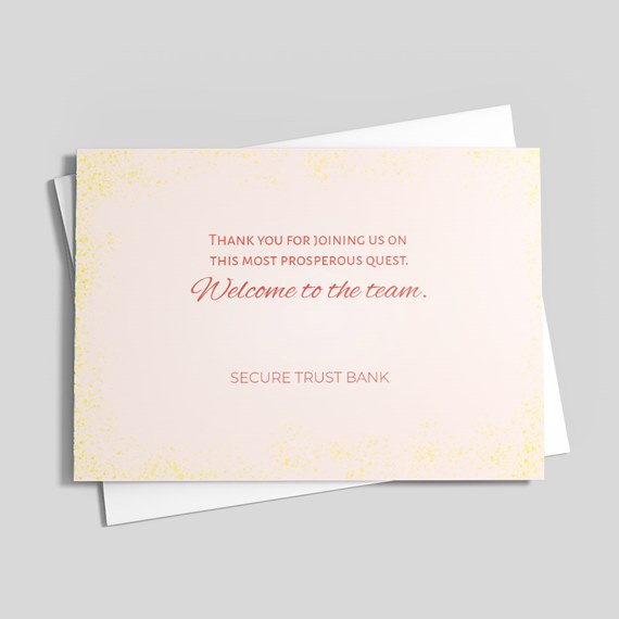 greeting card with customizable text area