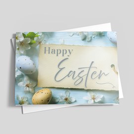 Spring Greetings Easter Card