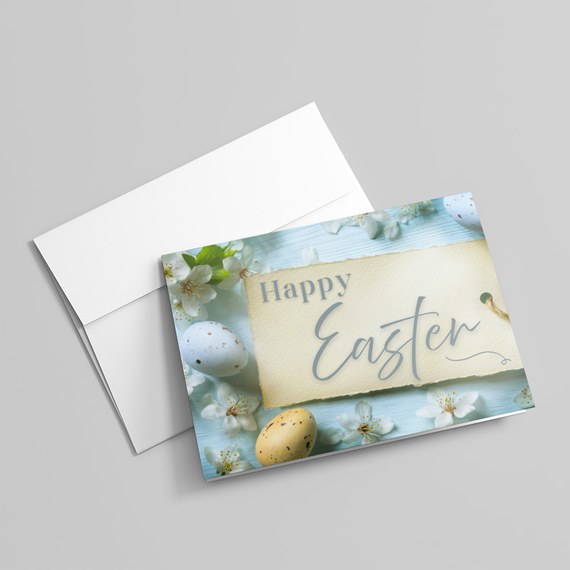 Easter card with floral design 