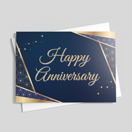 Gold Celebration Anniversary Card
