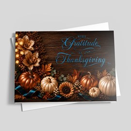 Autumn Accents Thanksgiving Card
