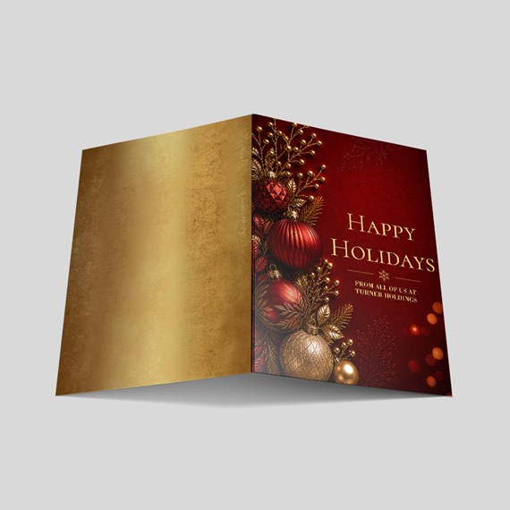 holiday card with photo placeholder