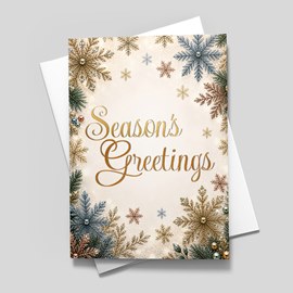 Dreamy Snowflakes Holiday Card