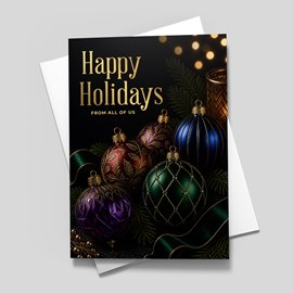 Ornament Candlelight Holiday Card