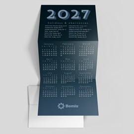 Color Block Calendar Card