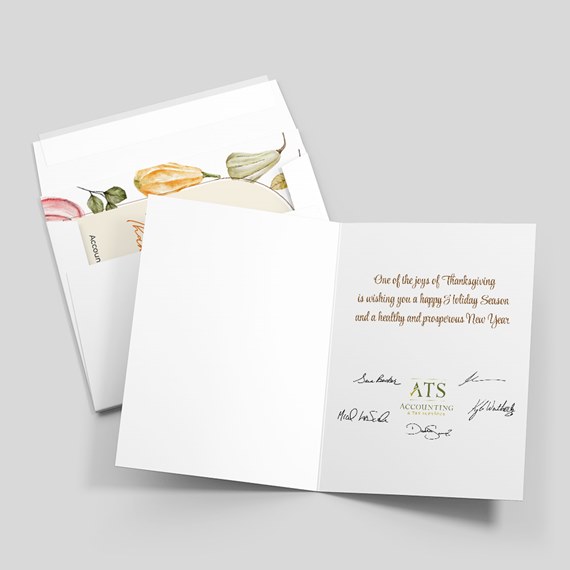 open greeting card