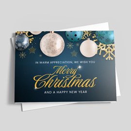 Ornament Appreciation Holiday Card