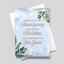 Many Wishes Holiday Card