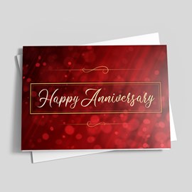 Ruby Red Anniversary Card