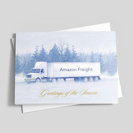 Shades of Blue Trucking Card