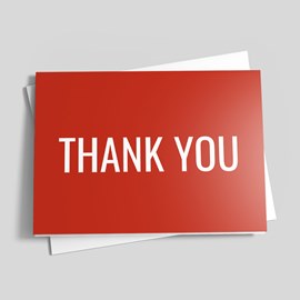 Bold Color Thank You Card