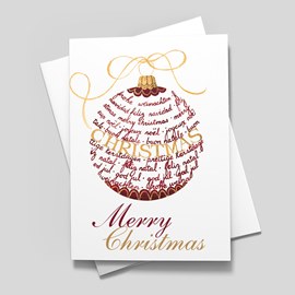 Christmas Ornament Card