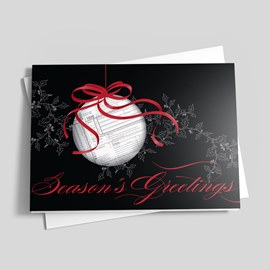 Tax Ornament Accounting Card