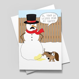 Silly Snowman Legal Card