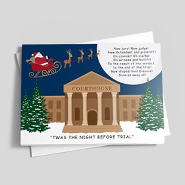 Santa's Courthouse Holiday Card