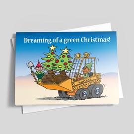 Santa's Landscaping Card