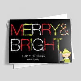 Lights On Christmas Card