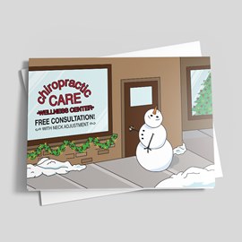 Snowman Care Chiropractic Card