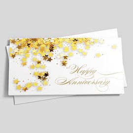 Gold-Star Anniversary Card