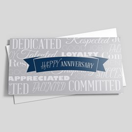 Grateful Words Anniversary Card