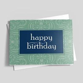 Simple Sage Birthday Card