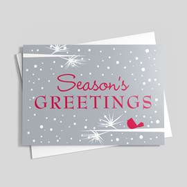 Winter Perch Holiday Postcard
