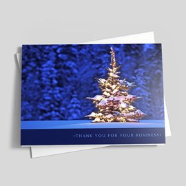 Glowing Thank You Holiday Card