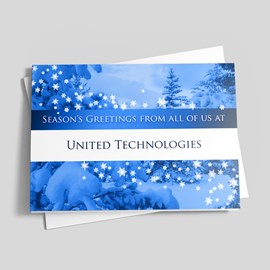 Snow Flurry Holiday Card