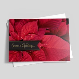 Perfect Poinsettia Holiday Card